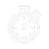 picto chronomètre blanc